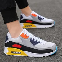 New Season Shoes Men Running Shoes Cushion Men Shoes Sports Shoes Sneakers Men Lace-up Low-top Shoes White Shoes Men Black Shoes