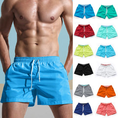 Mens Pocket Beach Board Shorts Swimwear Male Swimming Trunks Pants Swimsuits Men Quick Dry GYM Running Sports Surfing Shorts