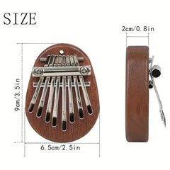 8 Key Mini Wooden Kalimba High Quality Exquisite Finger Thumb Piano Marimba Musical Good Accessory Pendant Gift