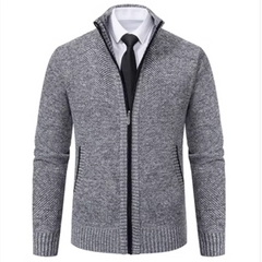 Vintage Knitted Cardigan Jackets for Men Winter Casual Long Sleeve Turn-down Collar Sweater Coats Autumn Fashion Outerwear