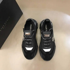 2024Philipp Plein New Men's Sports Shoes, Classic, Simple Design Fashion Elegant Atmosphere, Upper Cowhide with Flying Weaving P