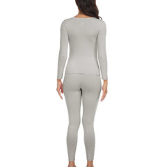 Long Johns Thermal Underwear Sets Winter Women Clothes Warm Lingerie Long-Sleeved Trousers 2 Pieces Seamless Thermal Pants