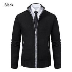 Vintage Knitted Cardigan Jackets for Men Winter Casual Long Sleeve Turn-down Collar Sweater Coats Autumn Fashion Outerwear