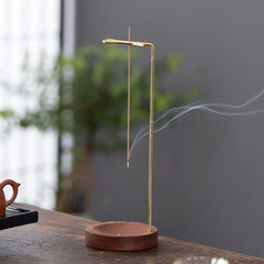 Minimalist Wooden Incense Burner Upside Down Incense Stick Holder Stand Incense Censer Tray Buddhist Teahouse Home Decorations