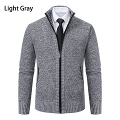 Vintage Knitted Cardigan Jackets for Men Winter Casual Long Sleeve Turn-down Collar Sweater Coats Autumn Fashion Outerwear