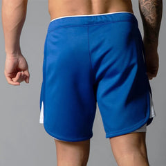 20232 In 1 Double Layer Shorts Men Gym Fitness Workout Bermuda Run Sports Quick Dry Male Short Shorts Summer Casual Beach Pants