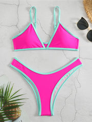 2024 Micro Two Piece Triangle Bikini Swimsuit Women Sexy Swimwear Female Bather Bathing Swimming Swim Suit Beachwear