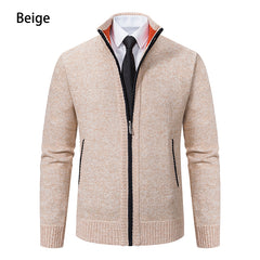 Vintage Knitted Cardigan Jackets for Men Winter Casual Long Sleeve Turn-down Collar Sweater Coats Autumn Fashion Outerwear