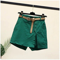 Pure Cotton Casual Skirts Shorts for Women Summer Wear Korean Version Versatile A-line Pants Women's Skirts