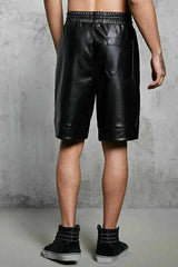 New Men's Leather Shorts Genuine Soft Lambskin Sports Gym Causal Wear Pants ZL01