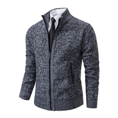 Vintage Knitted Cardigan Jackets for Men Winter Casual Long Sleeve Turn-down Collar Sweater Coats Autumn Fashion Outerwear