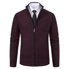 Vintage Knitted Cardigan Jackets for Men Winter Casual Long Sleeve Turn-down Collar Sweater Coats Autumn Fashion Outerwear