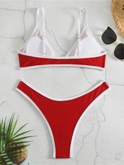 2024 Micro Two Piece Triangle Bikini Swimsuit Women Sexy Swimwear Female Bather Bathing Swimming Swim Suit Beachwear