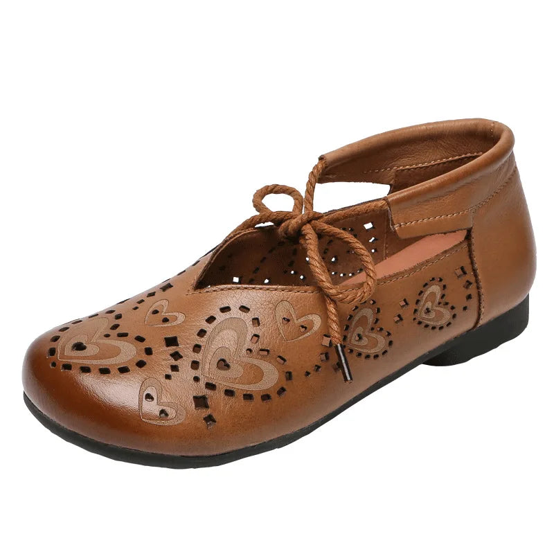 Summer Women's Leather Flat Shoes