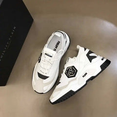 2024Philipp Plein New Men's Sports Shoes, Classic, Simple Design Fashion Elegant Atmosphere, Upper Cowhide with Flying Weaving P