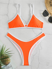 2024 Micro Two Piece Triangle Bikini Swimsuit Women Sexy Swimwear Female Bather Bathing Swimming Swim Suit Beachwear