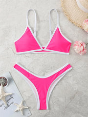 2024 Micro Two Piece Triangle Bikini Swimsuit Women Sexy Swimwear Female Bather Bathing Swimming Swim Suit Beachwear