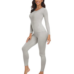 Long Johns Thermal Underwear Sets Winter Women Clothes Warm Lingerie Long-Sleeved Trousers 2 Pieces Seamless Thermal Pants