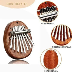 8 Key Mini Wooden Kalimba High Quality Exquisite Finger Thumb Piano Marimba Musical Good Accessory Pendant Gift