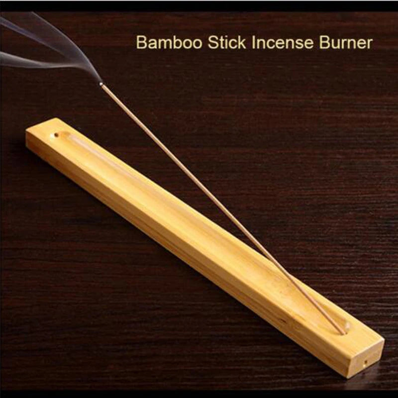 Useful Bamboo Material Stick Plate Incense Holder Fragrant Ware Stick Incense Burner bamboo line incense burner