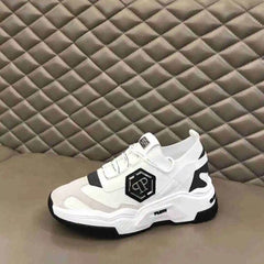 2024Philipp Plein New Men's Sports Shoes, Classic, Simple Design Fashion Elegant Atmosphere, Upper Cowhide with Flying Weaving P