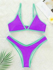 2024 Micro Two Piece Triangle Bikini Swimsuit Women Sexy Swimwear Female Bather Bathing Swimming Swim Suit Beachwear