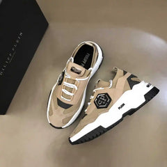 2024Philipp Plein New Men's Sports Shoes, Classic, Simple Design Fashion Elegant Atmosphere, Upper Cowhide with Flying Weaving P