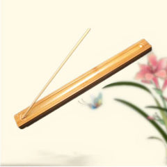 Useful Bamboo Material Stick Plate Incense Holder Fragrant Ware Stick Incense Burner bamboo line incense burner