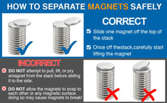 Super Strong Neodymium Disc Magnets Powerful Rare Earth Magnets for Fridge, DIY, Building, Scientific, Craft, and Office Magnets