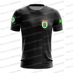 2024 ESA Military Tactical T-Shirt Weapons Sergeant School - Army Brazil Motorcycle Outdoor Tech Shirts GYM Fitness Jersey Run