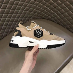 2024Philipp Plein New Men's Sports Shoes, Classic, Simple Design Fashion Elegant Atmosphere, Upper Cowhide with Flying Weaving P