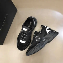 2024Philipp Plein New Men's Sports Shoes, Classic, Simple Design Fashion Elegant Atmosphere, Upper Cowhide with Flying Weaving P