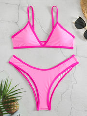 2024 Micro Two Piece Triangle Bikini Swimsuit Women Sexy Swimwear Female Bather Bathing Swimming Swim Suit Beachwear