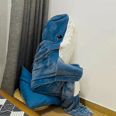 Shark Blanket Hoodie Shark Onesis for Adults and Children Wearable Hoodie Blanket Warm and Comfortable Blanket Cozy Sleeping Bag