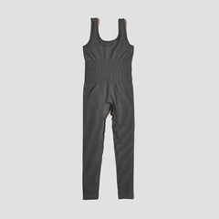 Women's Tracksuit Yoga Set Seamless Jumpsuits Ribbed One Piece Fitness Rompers Sleeveless Sportswear Gym Set Workout Clothes