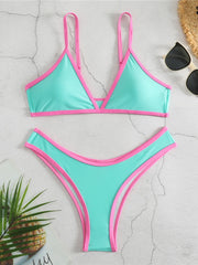 2024 Micro Two Piece Triangle Bikini Swimsuit Women Sexy Swimwear Female Bather Bathing Swimming Swim Suit Beachwear