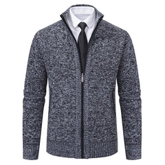 Vintage Knitted Cardigan Jackets for Men Winter Casual Long Sleeve Turn-down Collar Sweater Coats Autumn Fashion Outerwear