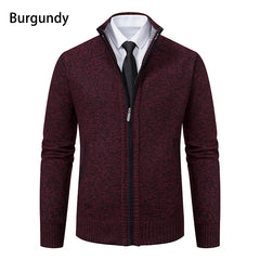 Vintage Knitted Cardigan Jackets for Men Winter Casual Long Sleeve Turn-down Collar Sweater Coats Autumn Fashion Outerwear