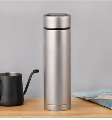 Titanium Vacuum Thermos Bottle Thermal Water Bottle Good Insulation Properties Insulation Cup Vacuum Flask Mug with Tea Infuser