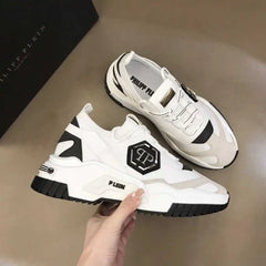 2024Philipp Plein New Men's Sports Shoes, Classic, Simple Design Fashion Elegant Atmosphere, Upper Cowhide with Flying Weaving P