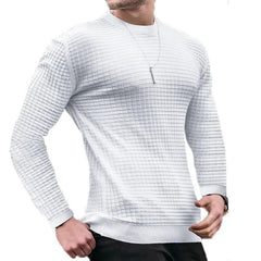 Sweatwear Men's Casual Long Sleeve Basic Knitted Sweater Pullover Male Round Collar Autumn Winter Tops Sweatshirts T-shirt