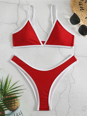 2024 Micro Two Piece Triangle Bikini Swimsuit Women Sexy Swimwear Female Bather Bathing Swimming Swim Suit Beachwear