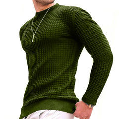 Sweatwear Men's Casual Long Sleeve Basic Knitted Sweater Pullover Male Round Collar Autumn Winter Tops Sweatshirts T-shirt