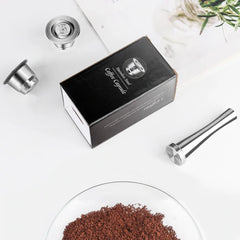 Stainless Steel Refillable Coffee Capsule and Accessories